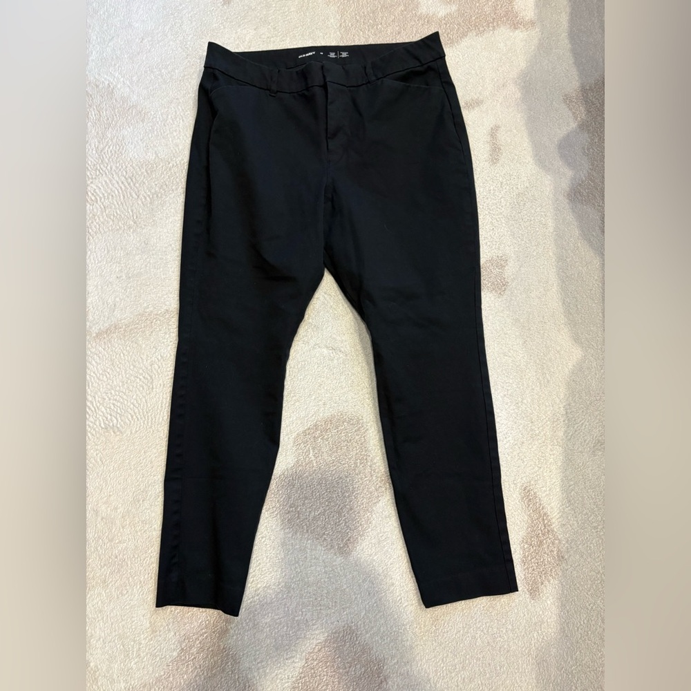 Old Navy High Rise Pixie Pants size 16 Black